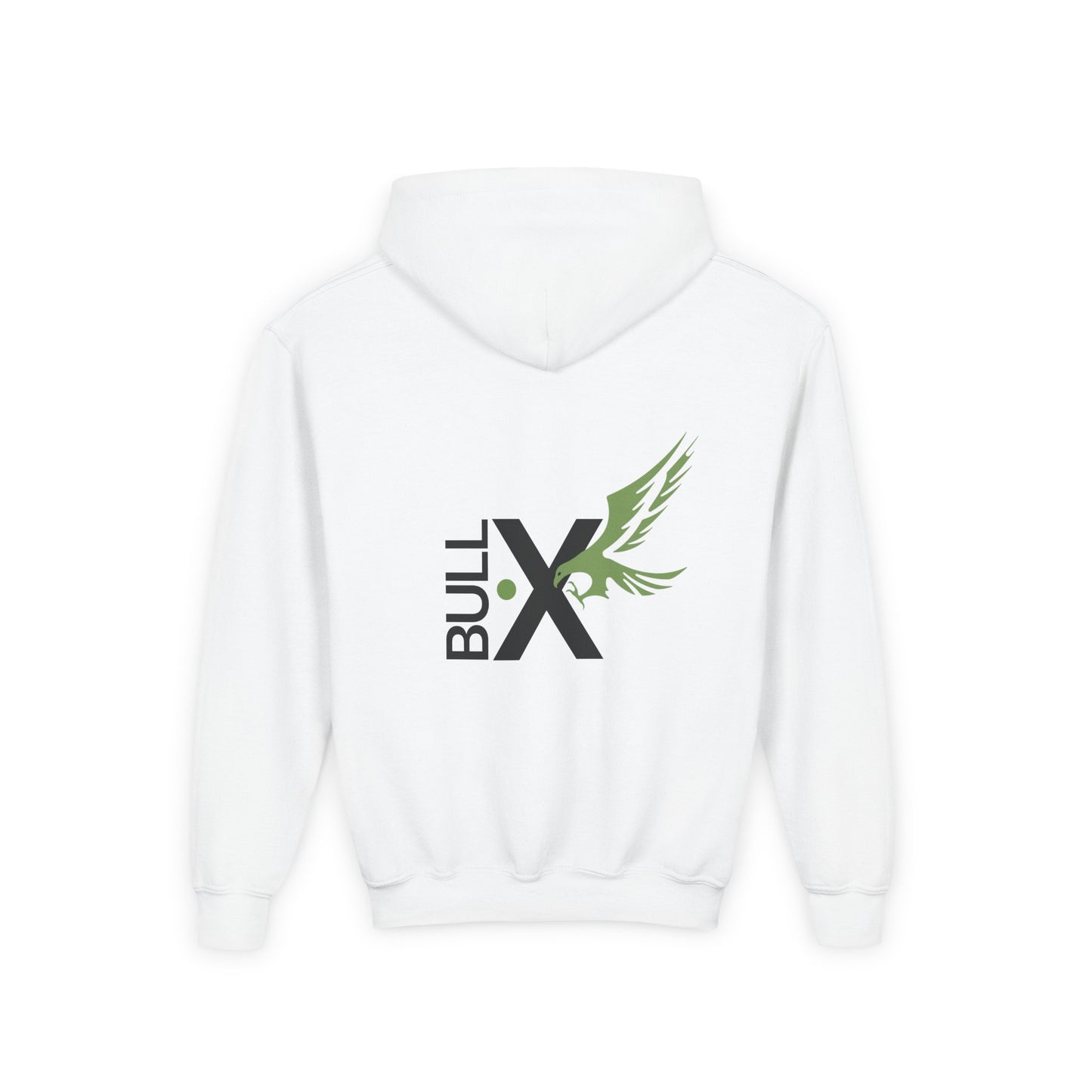 Youth Hooded Sweatshirt with Bull X Design