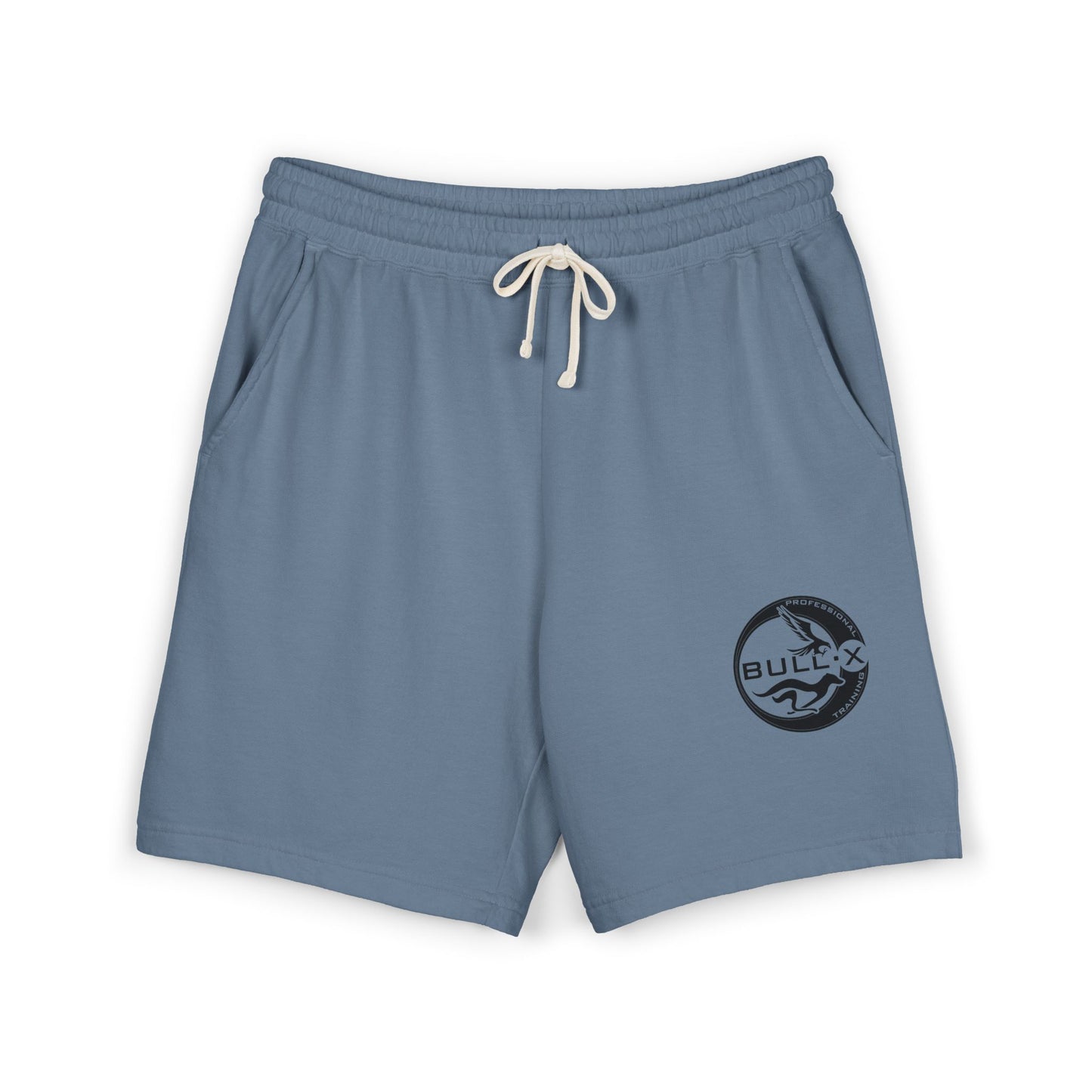 Bull-X Logo Fleece Sweat Shorts — Lightweight Garment-Dyed Comfort