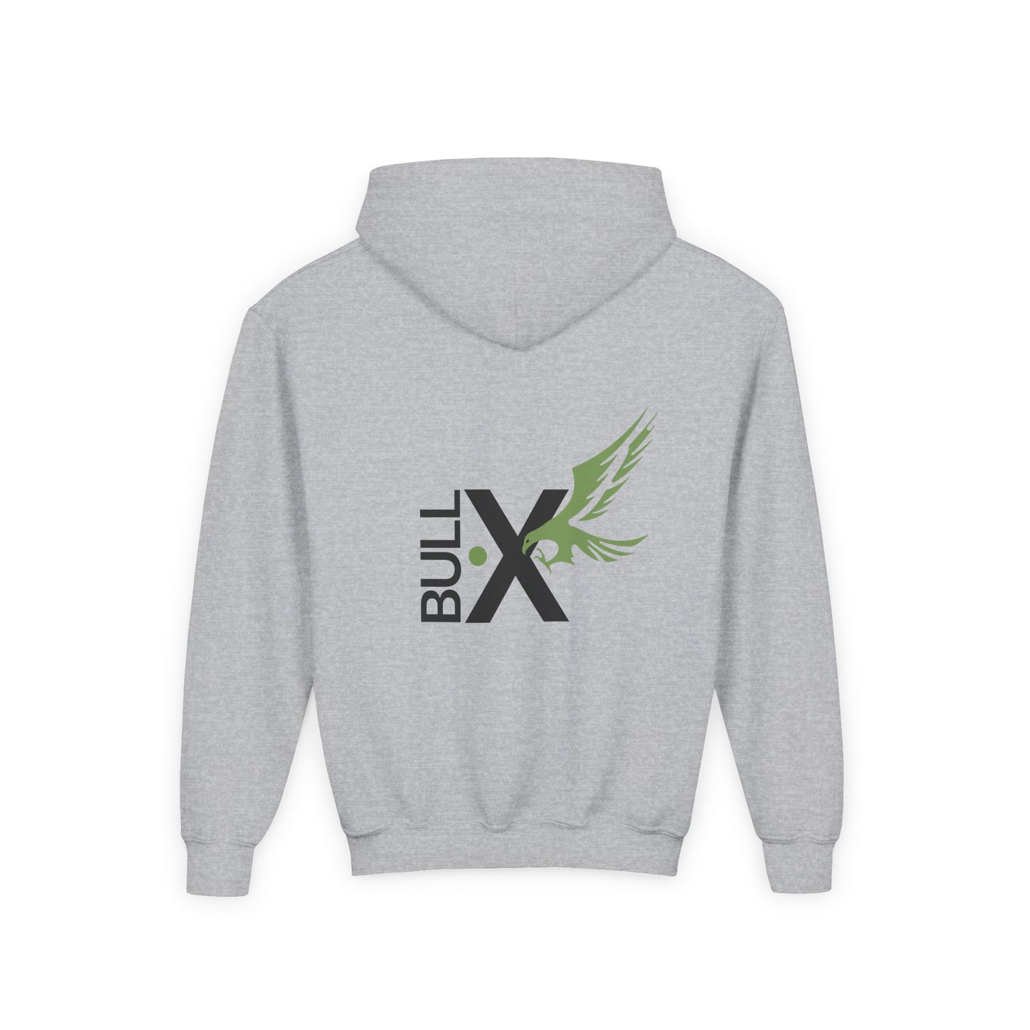 Youth Hooded Sweatshirt with Bull X Design