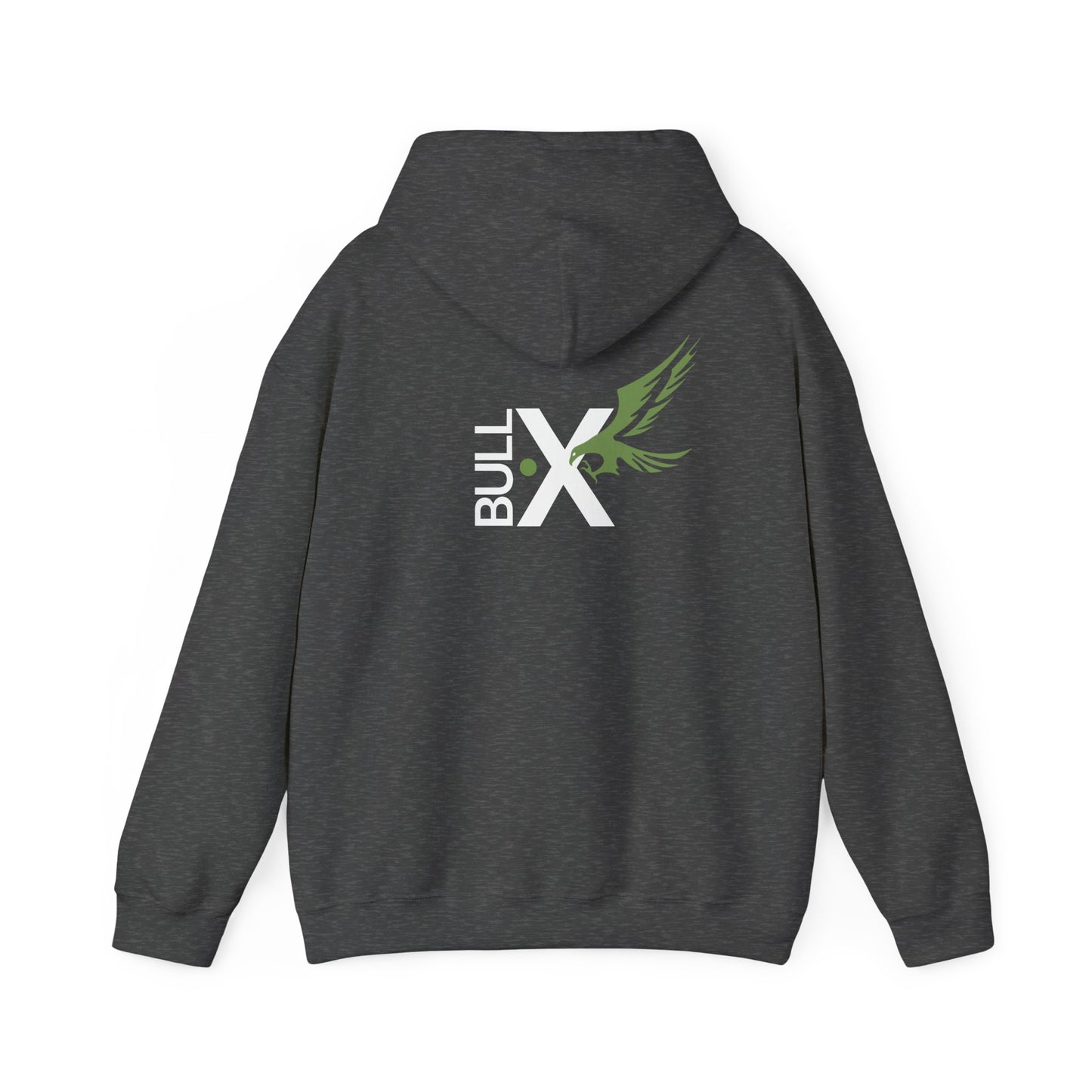 Stylish Unisex Hoodie with Bull X Design, Cozy Sweatshirt for Casual Outings, Perfect Gift for Friends, Trendy Apparel for All Occasions