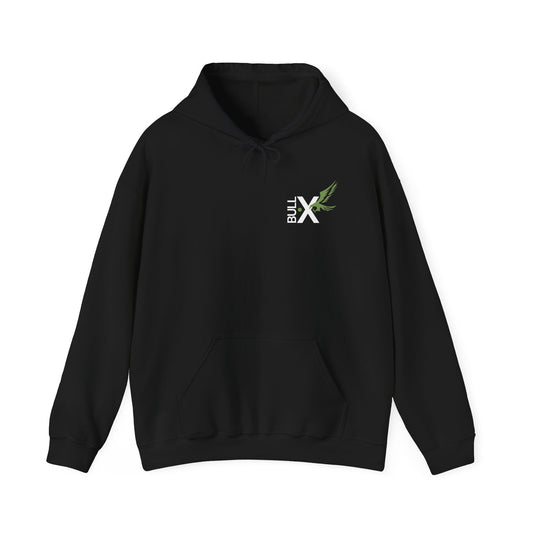 Stylish Unisex Hoodie with Bull X Design, Cozy Sweatshirt for Casual Outings, Perfect Gift for Friends, Trendy Apparel for All Occasions