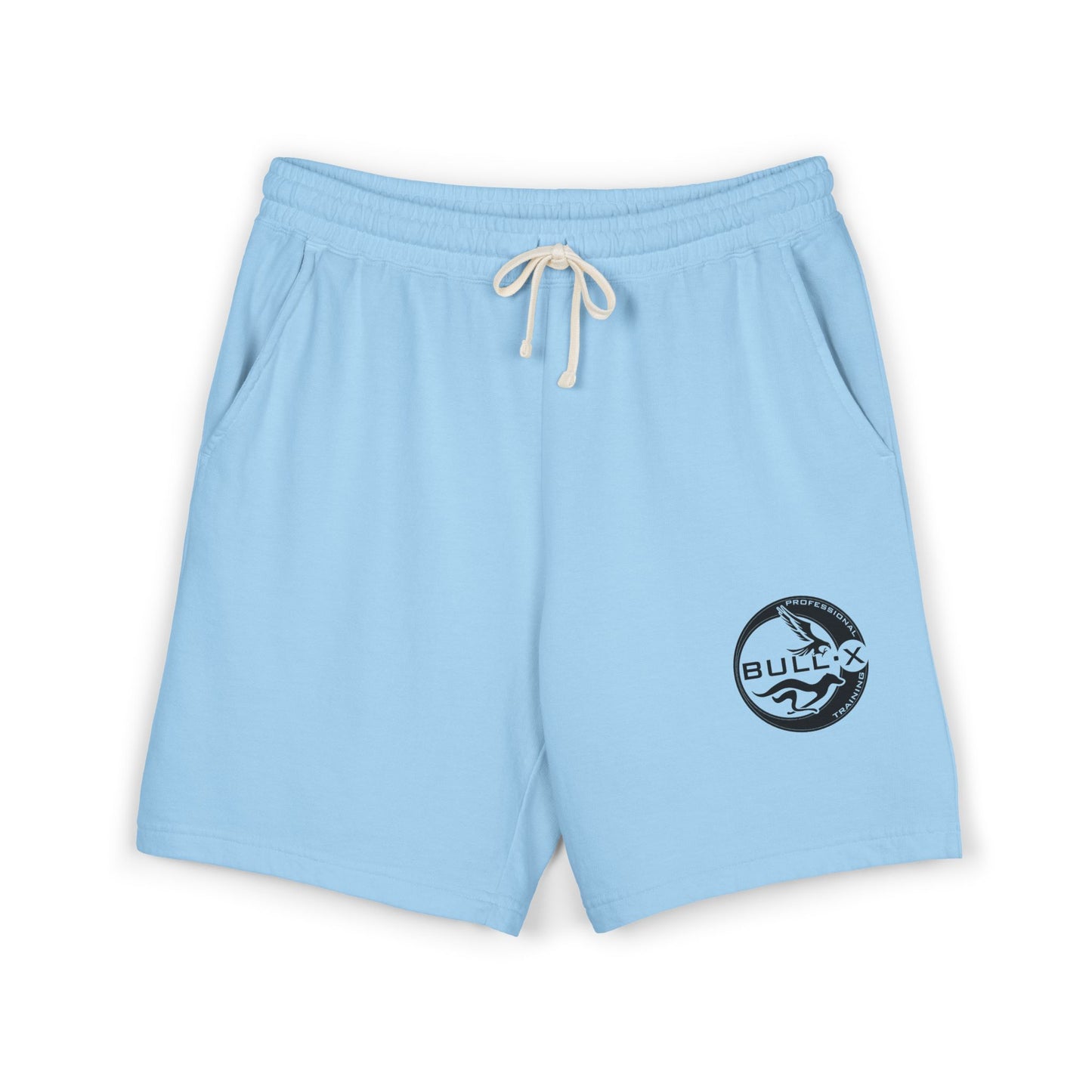 Bull-X Logo Fleece Sweat Shorts — Lightweight Garment-Dyed Comfort