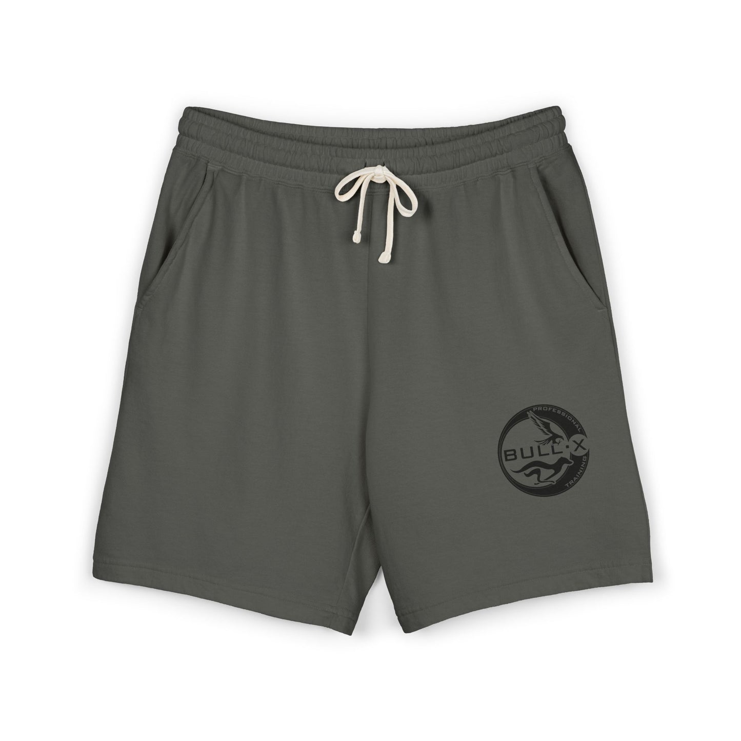 Bull-X Logo Fleece Sweat Shorts — Lightweight Garment-Dyed Comfort